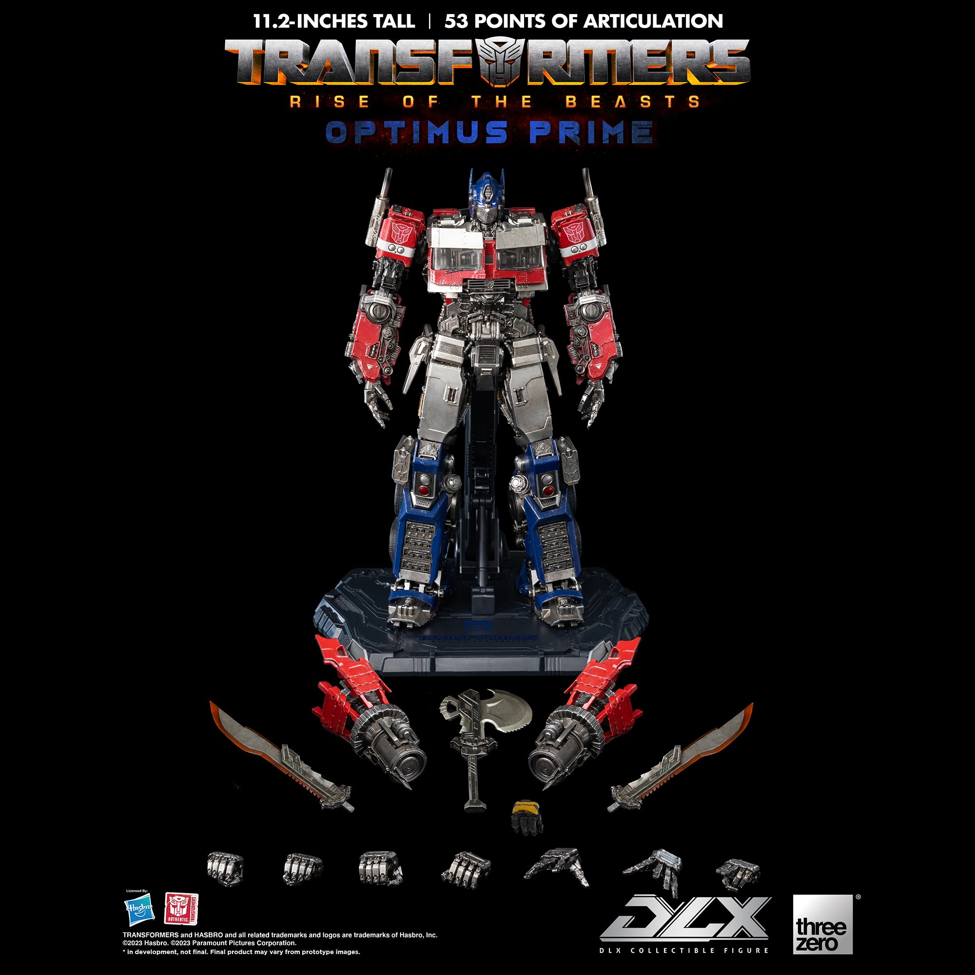 Transformers: Rise of The Beasts Optimus Prime DLX Action Figure