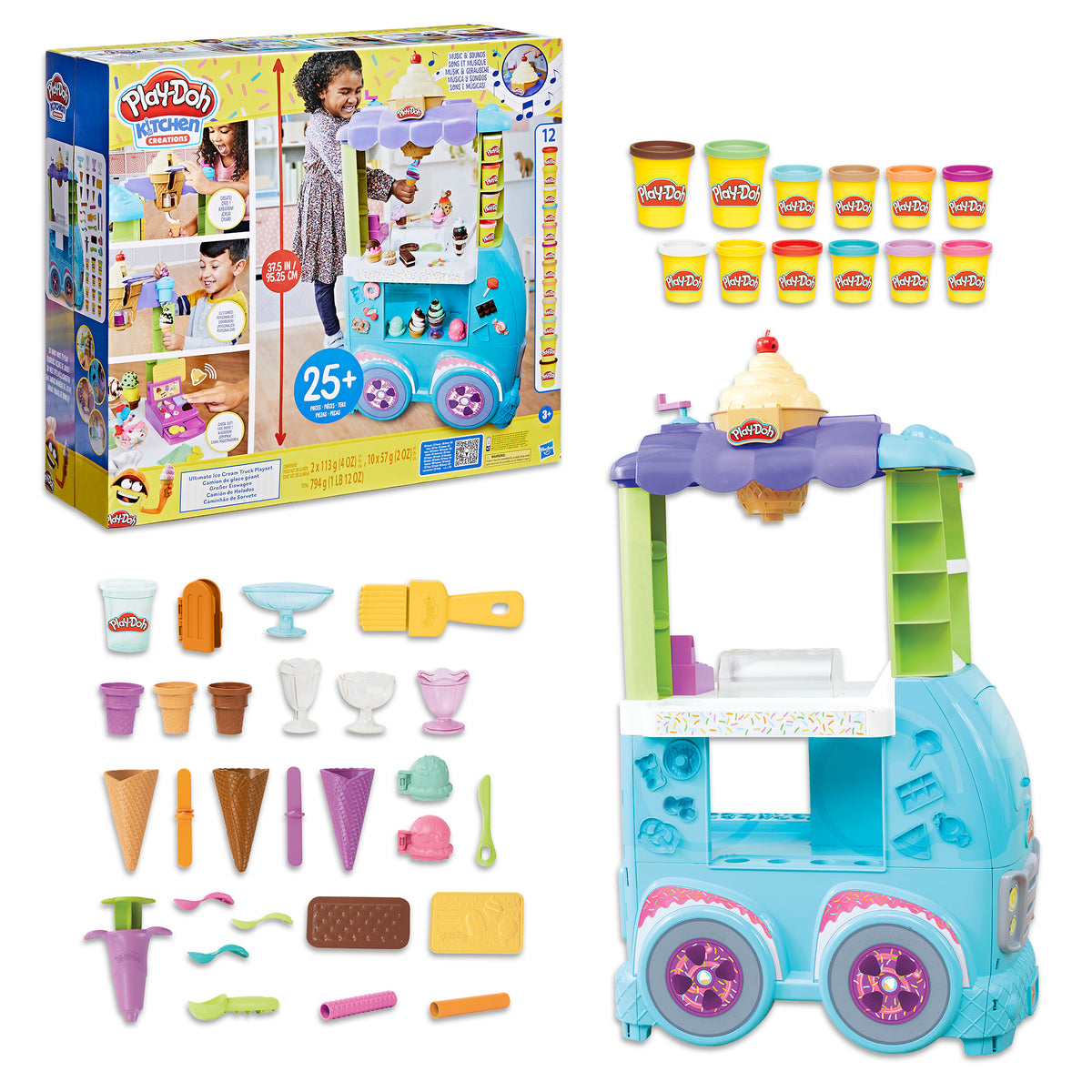 Play-Doh Kitchen Creations Ultimate Ice Cream Truck Playset – Hasbro Pulse