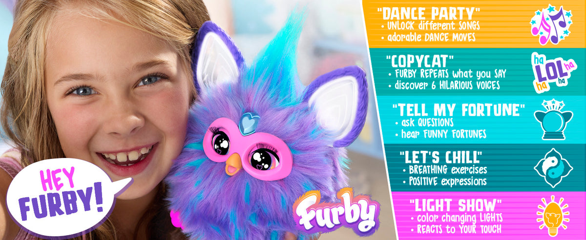 Hasbro Furby Purple Plush Interactive Toy