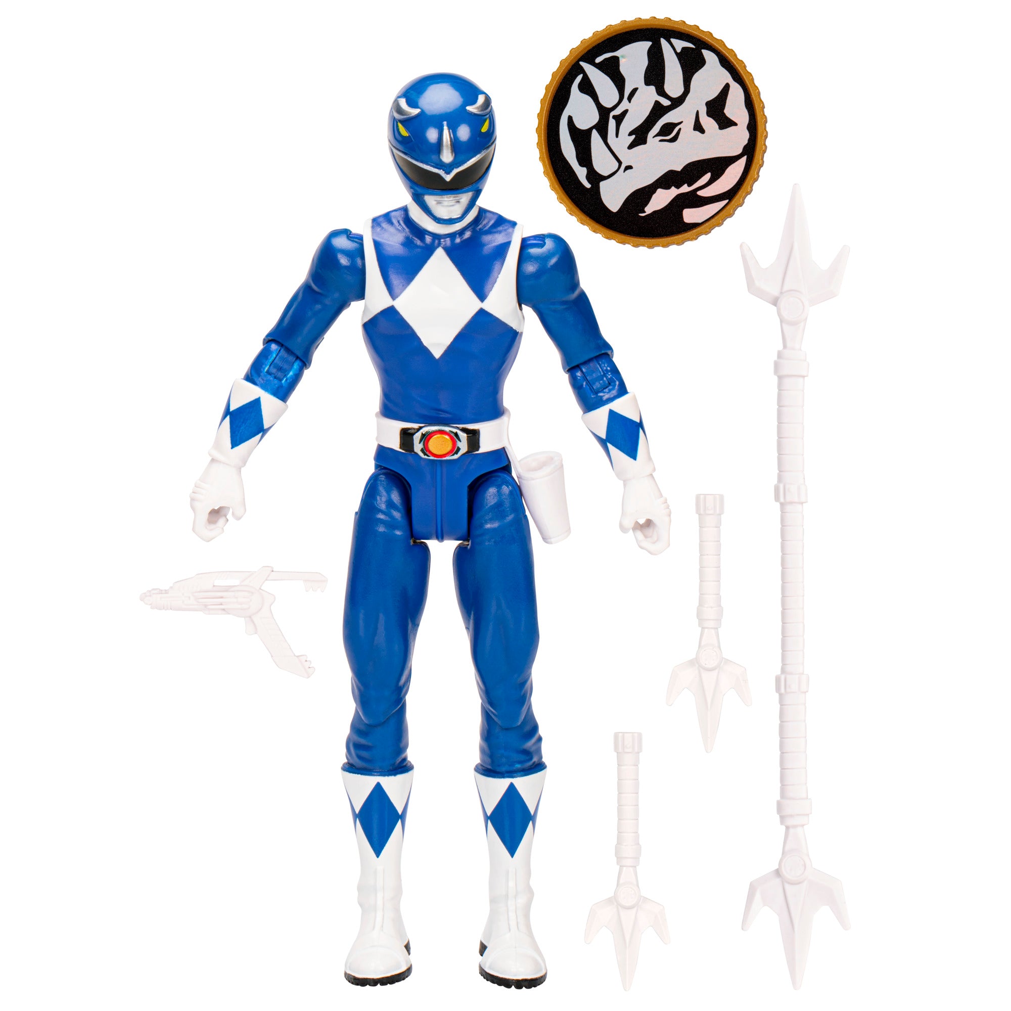  Power Rangers Mighty Morphin Power Rangers Blue Ranger Morphin  Hero 12-inch Action Figure Toy with Accessory, Inspired by The Power Rangers  TV Show : Toys & Games