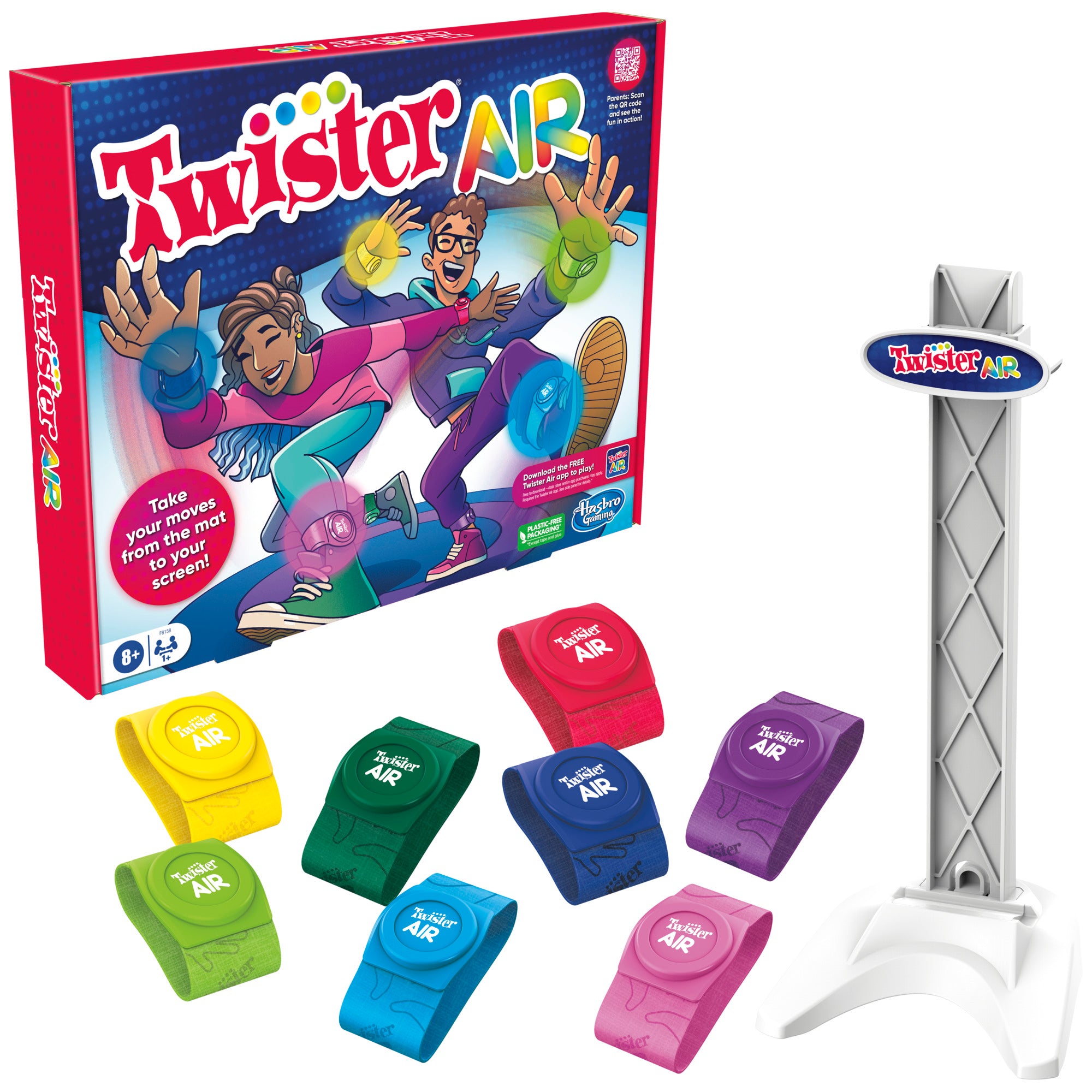 Hasbro Pulse on Instagram: Introducing Twister Air! Take moves from the  mat to the screen with this app-enabled game, an exciting augmented reality  TWIST on the Twister game. Players reach, clap, swipe