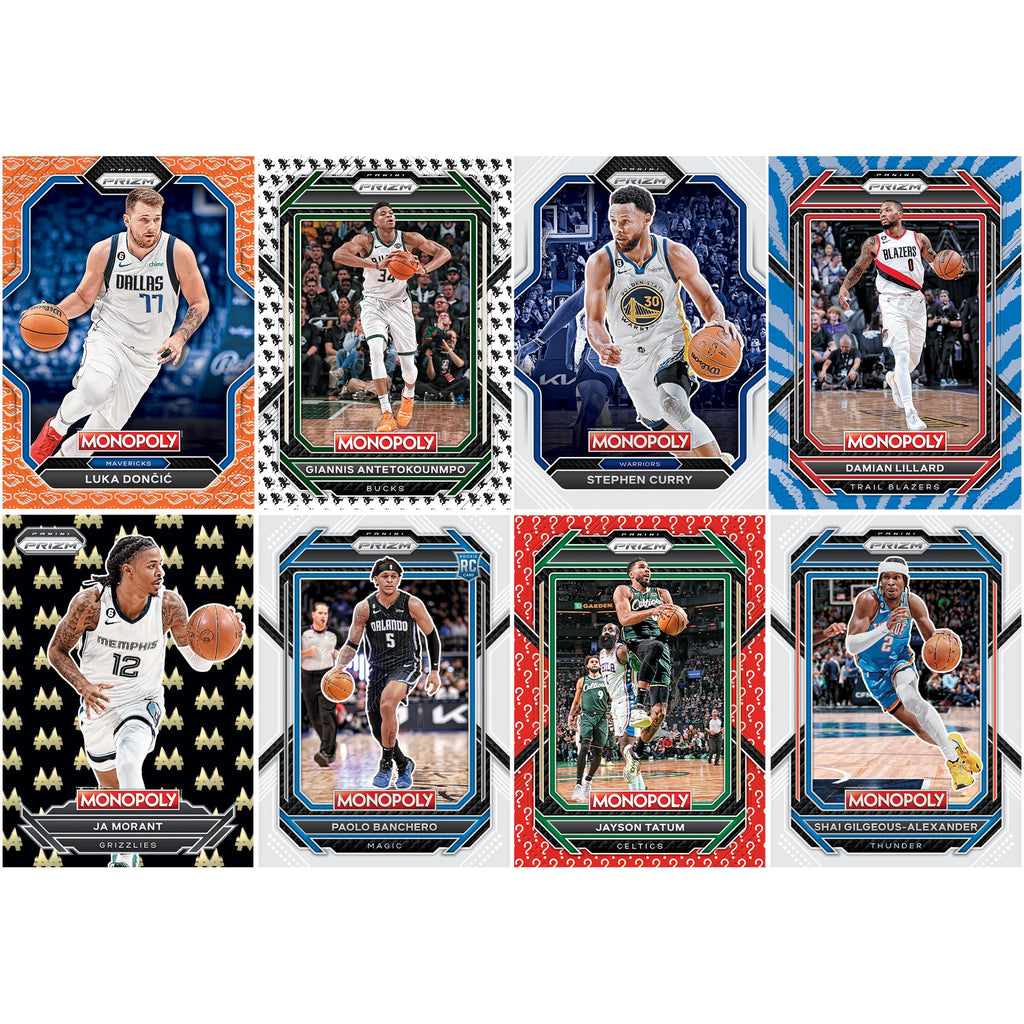 Monopoly Prizm: 2022-23 NBA Trading Cards Booster Box, For Monopoly Prizm: NBA Edition Game
