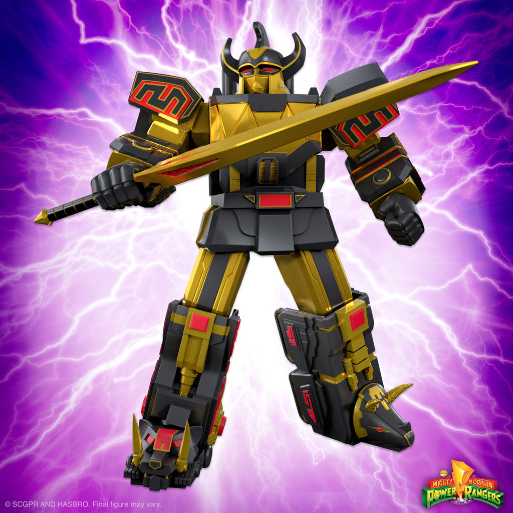 Mighty Morphin Power Rangers ULTIMATES! Wave 05 - Megazord (Black/Gold) - Presale