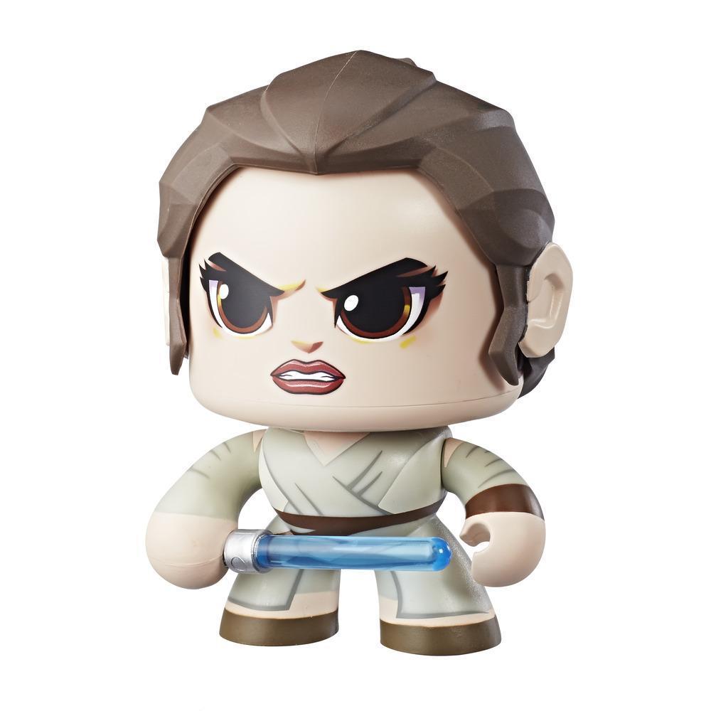 Star Wars Mighty Muggs Rey (Jakku) #5 3.75-inch collectible figure with display case package