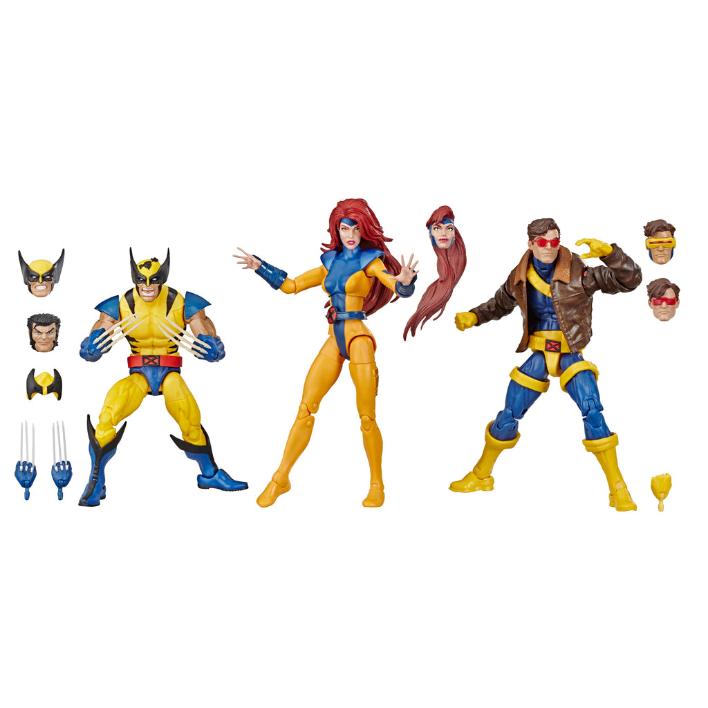 Marvel Legends Series X-Men 3-Pack Figures and Accessories