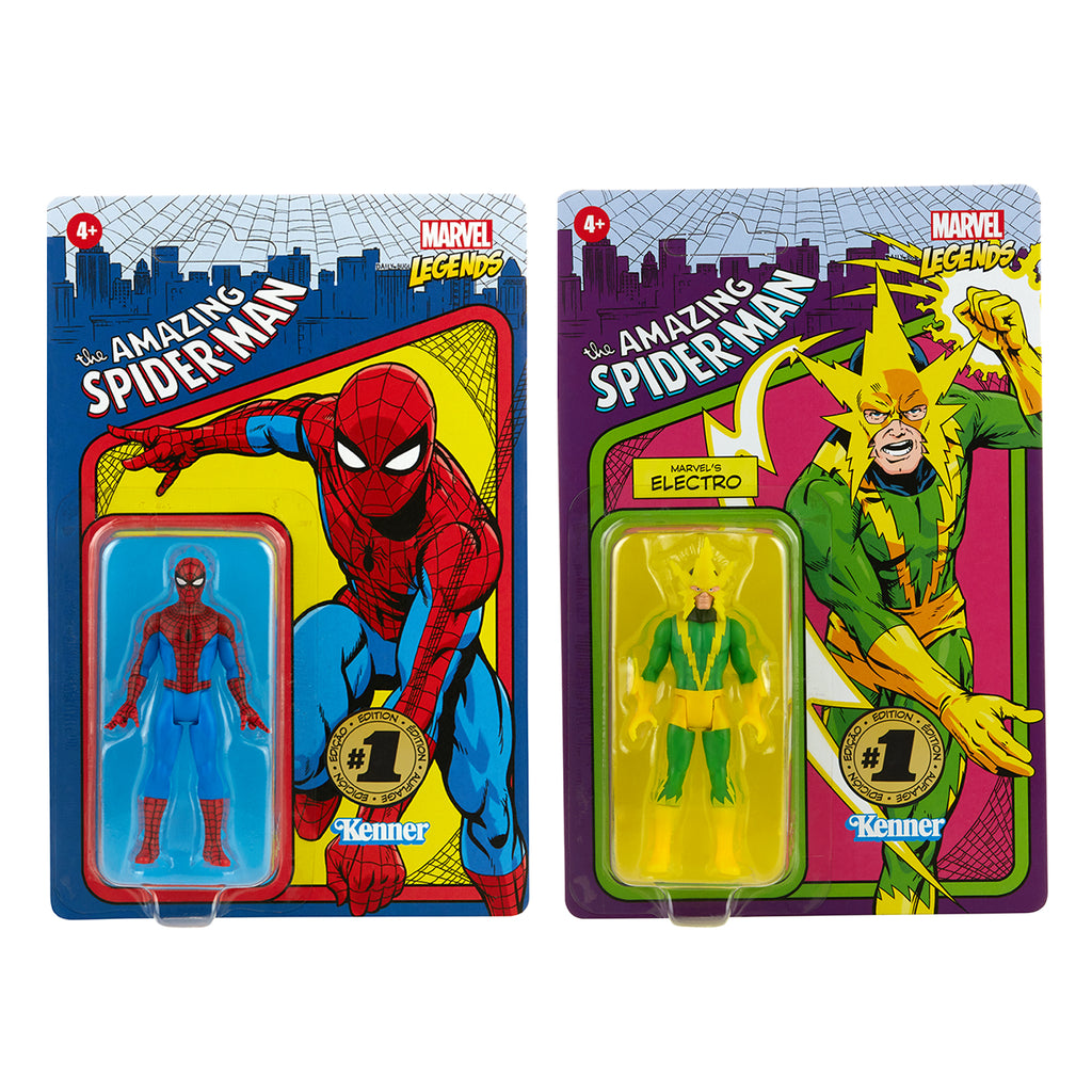 Marvel Legends RETRO 3.75 Spiderman & Marvel’s Electro (Hasbro Pulse Exclusive)