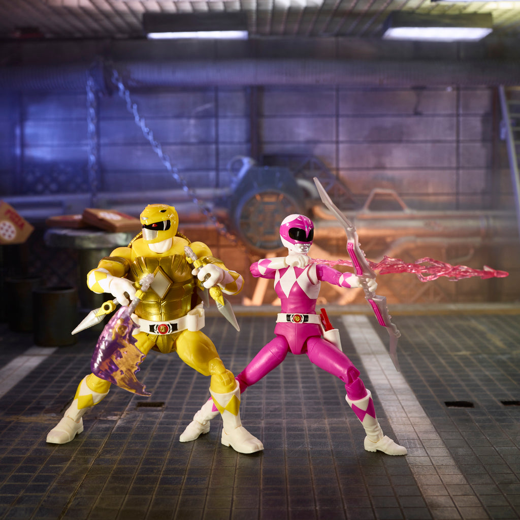 Power Rangers X Teenage Mutant Ninja Turtles Lightning Collection Morphed Michelangelo and Morphed April O’Neil
