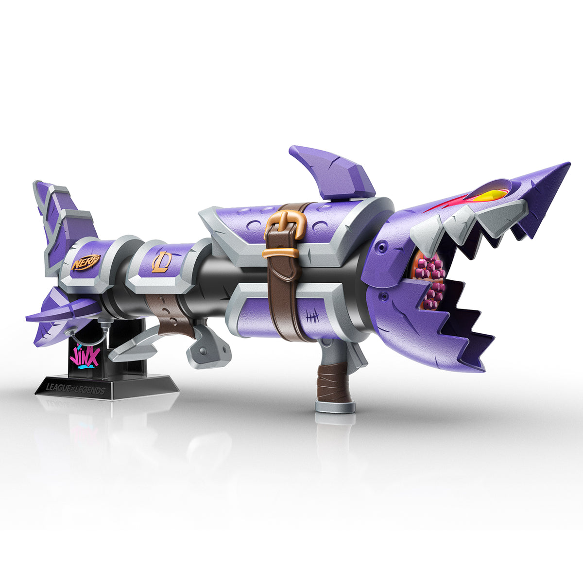 Nerf LMTD League of Legends Jinx Fishbones Blaster – Hasbro Pulse