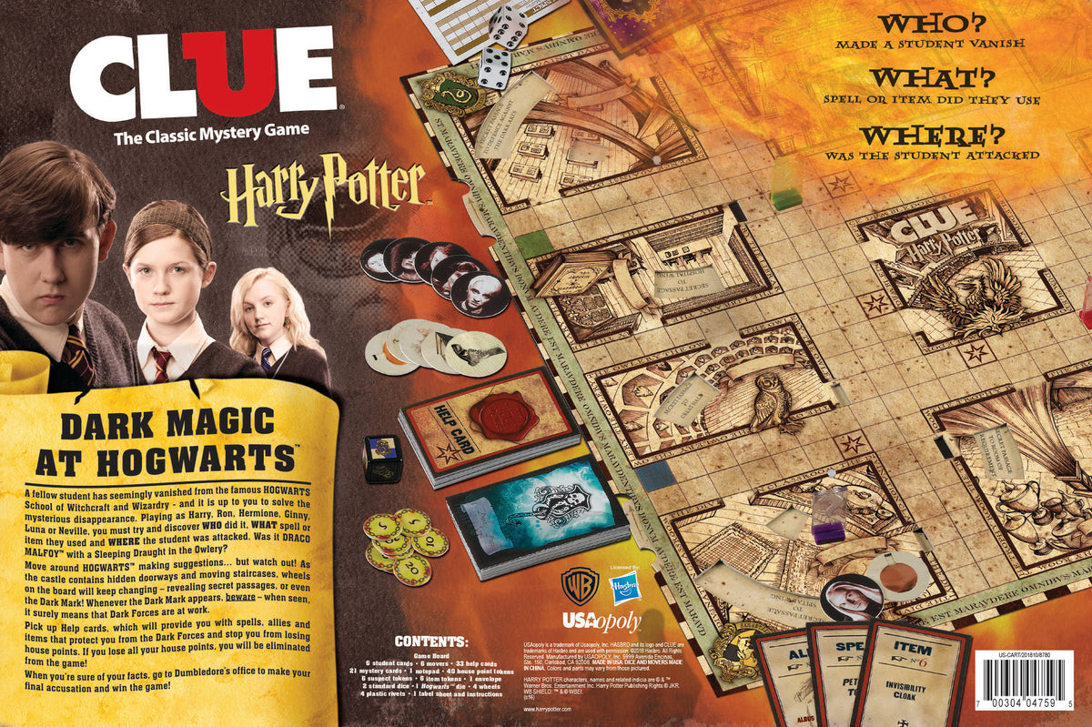 WINNING MOVES Harry Potter Cluedo board game  Harry potter cluedo, Harry  potter board game, Harry potter