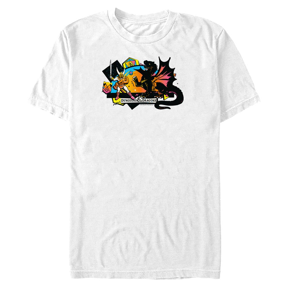 Dungeons & Dragons Fighting Dragon Men's T-Shirt