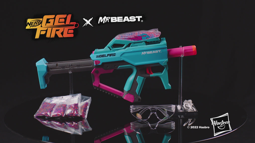NERF Pro Gelfire X Mrbeast Fully Automatic Blaster Limited Edition 20,000  Rounds 195166227993
