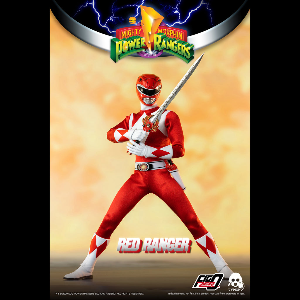 Mighty Morphin Power Rangers Red Ranger Collectible Figure 1/6 Scale By Threezero